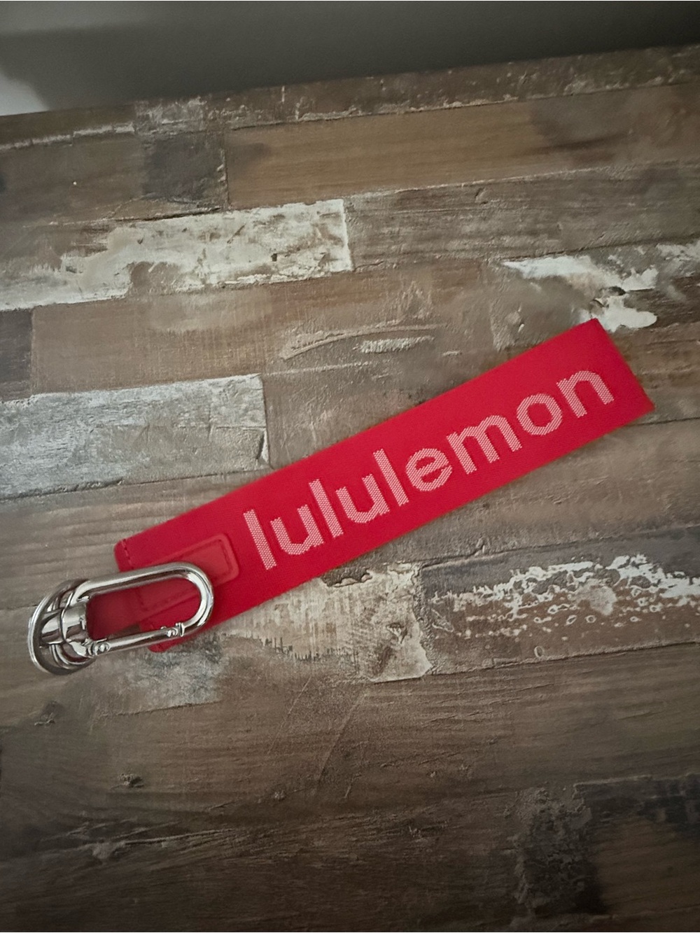 Lululemon Never Lost Keychain